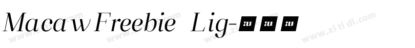 Macaw Freebie   Lig字体转换